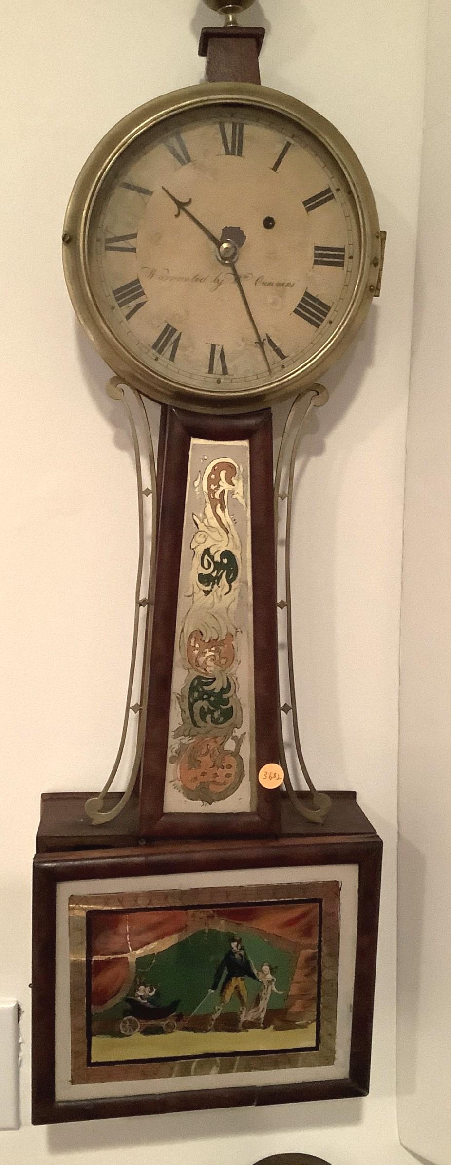 Wm. Cummens Banjo Weight Driven Clock (1 of 5)