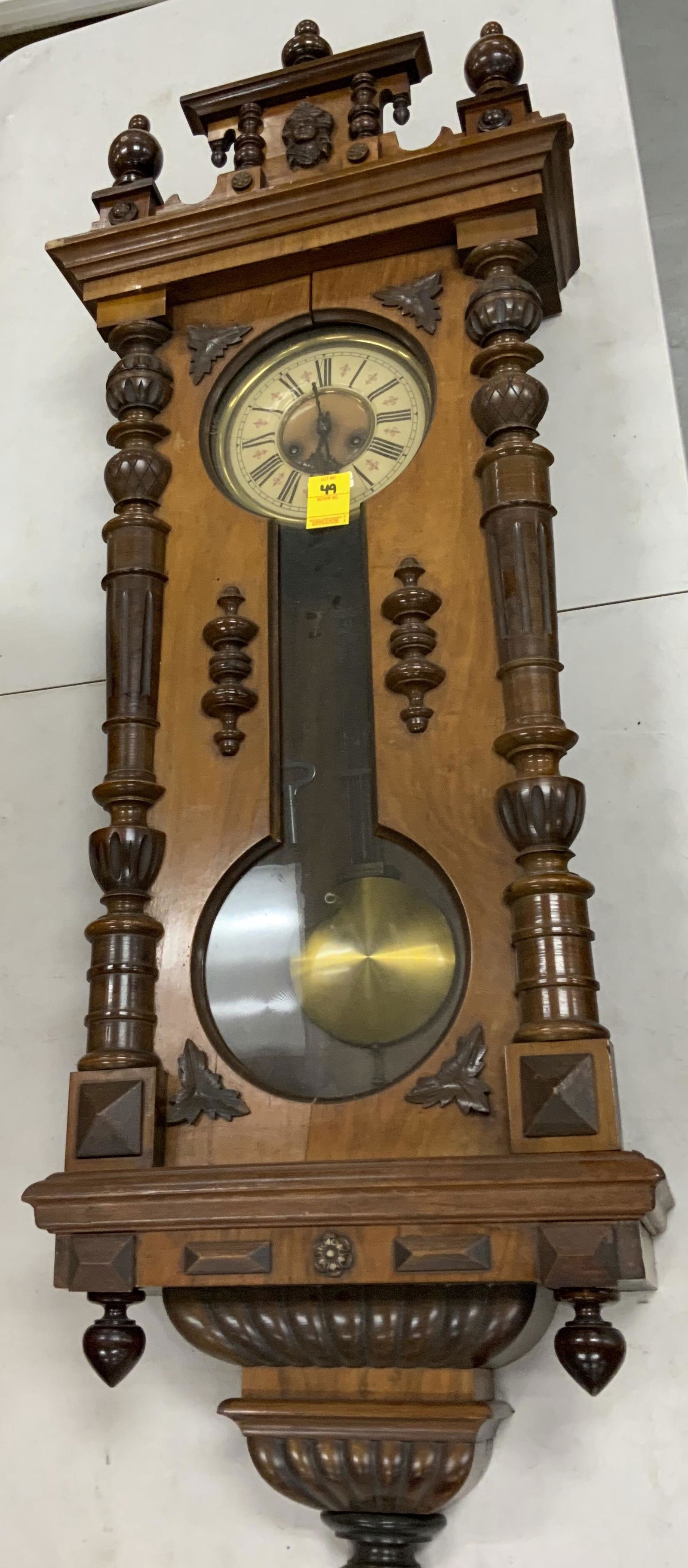 Large And Ornate Vienna Regulator Clock (1 of 6)
