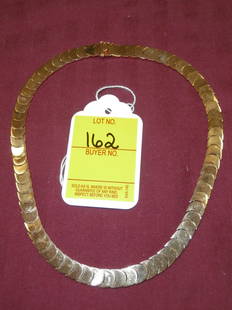 18kt Gold Necklace, 30.8 dwt.: 18kt Gold Necklace, 30.8 dwt.