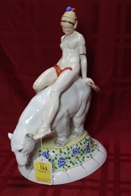 Hertwig & Co. Katzhutte Art Deco Nude of Polar Bear