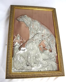 Nuernberg Signed Polar Bear Fireplace Tile