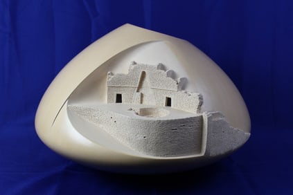 1994 Handcrafted Hopi Architecture Jar Signed Al Qoyawayma