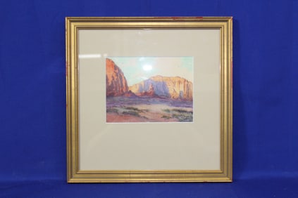 Albert DeRome  (1885-1959) "Sunset, Monument Valley, Arizona, Near Utah"