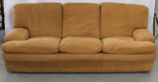 Roche Bobois Suede Sofa