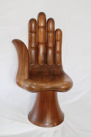 Pedro Friedeberg (b1936) Carved Hand Chair