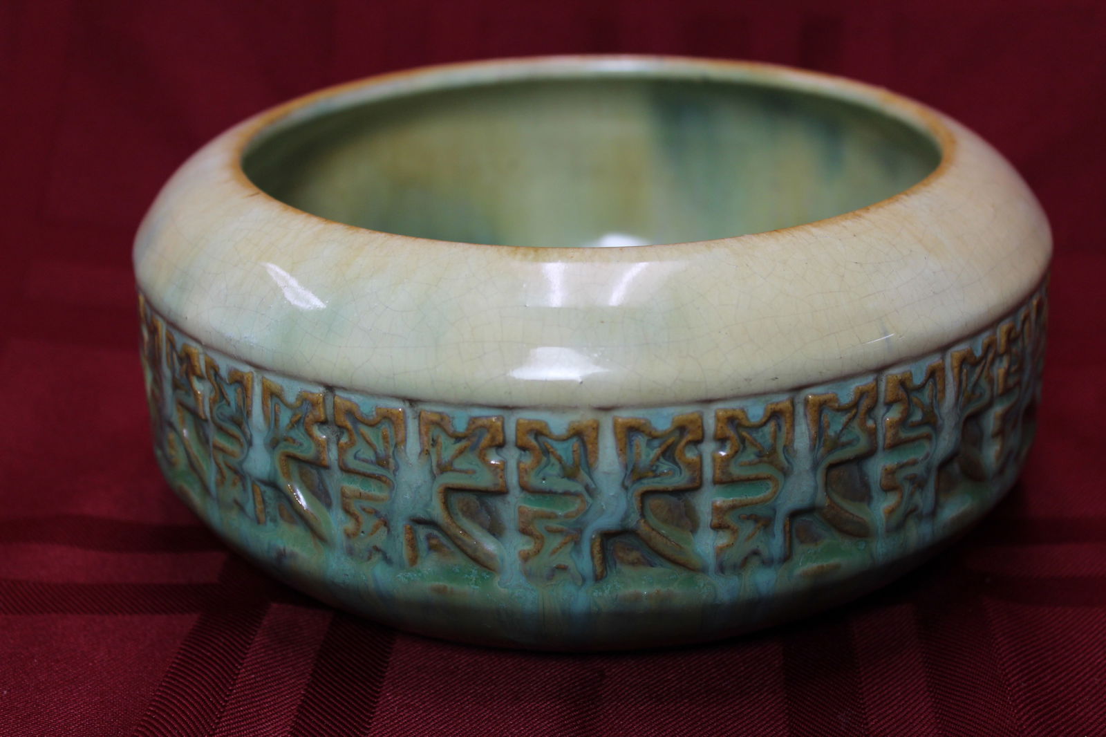 Fulper Signed Pottery Bowl (1 of 4)