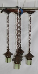 Aurora Studios Michael Adams Handcraft Five Hanging Fixture