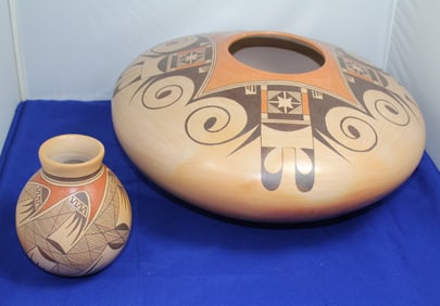 Bonnie and James Nampeyo Hopi Pottery Bowls