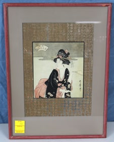 Kitagawa Utamaro (1753-1806) Woodblock Print
