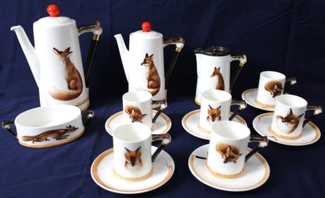 Reynard the Fox by Royal Doulton Complete Coffee Service Set