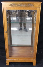 Antique Oak Curio Cabinet