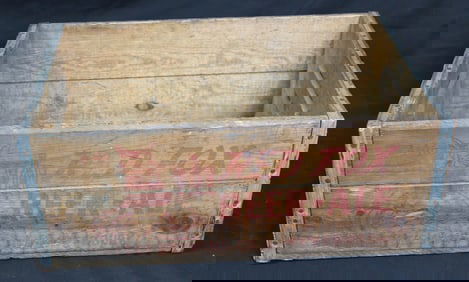 Red Fox Wood Crate