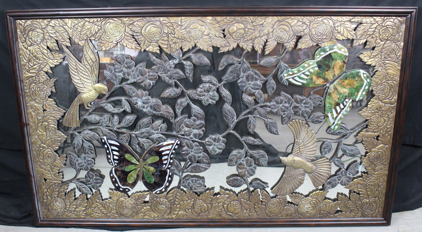 Maitland Smith Brass Mirror Art (1 of 6)