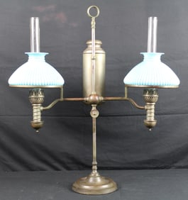 Manhattan Brass Co. Double Student Table Lamp