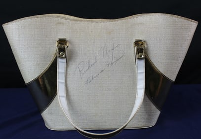 Richard and Patricia Nixon Signed ER Handbag