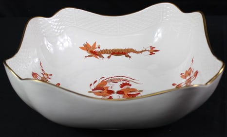 Meissen Red Court Dragon Bowl