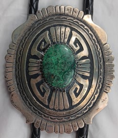 Tommy Singer Sterling Silver Bolo Tie with 4.75" Long Bolo
