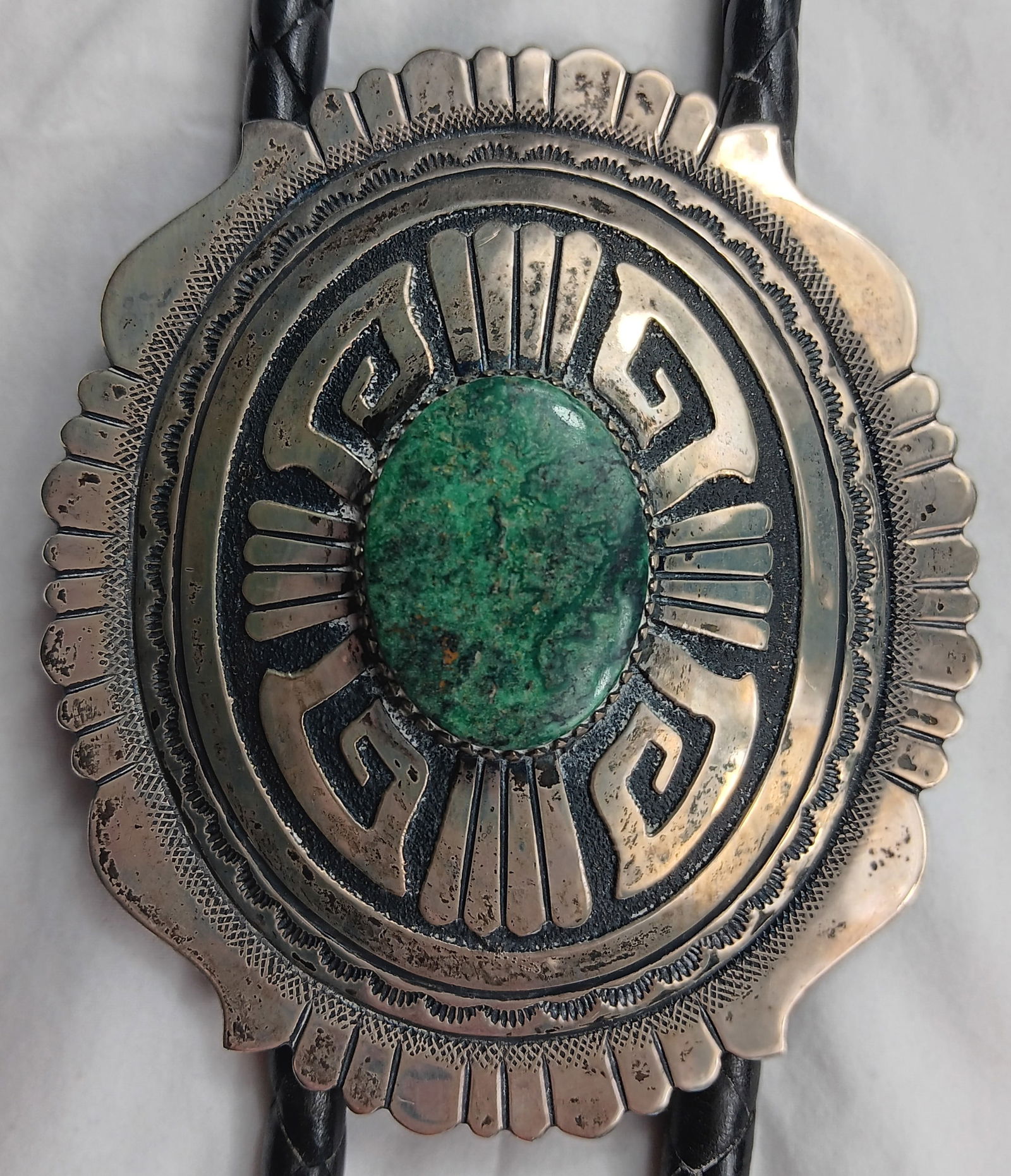 Tommy Singer Sterling Silver Bolo Tie with 4.75" Long Bolo