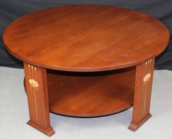 Stickley Round Cocktail Table