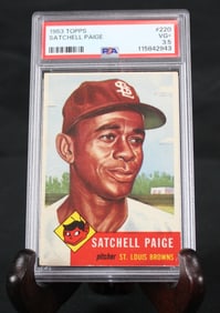 1953 Topps Satchell Paige PSA Graded 3.5 Card