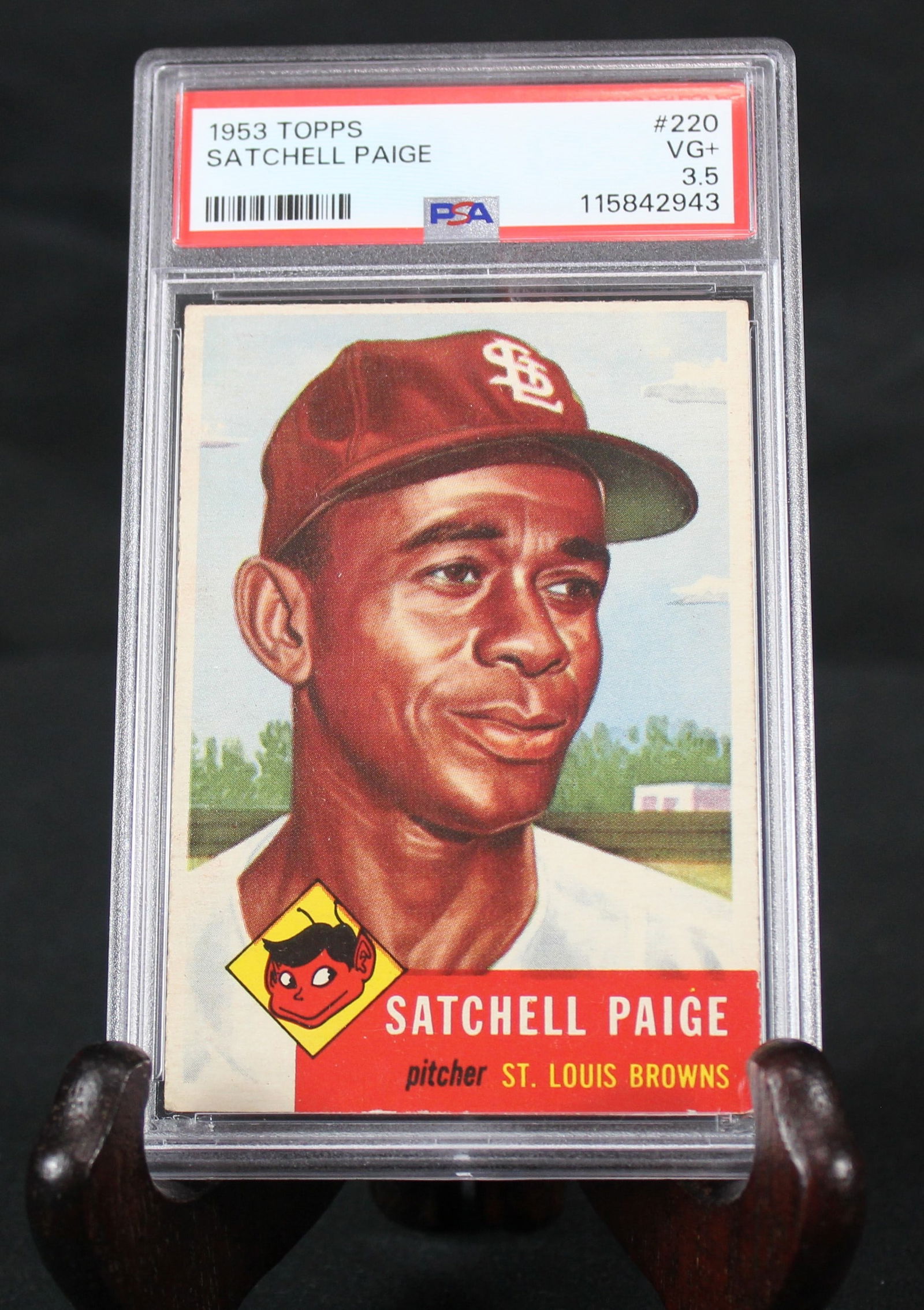 1953 Topps Satchell Paige PSA Graded 3.5 Card (1 of 6)