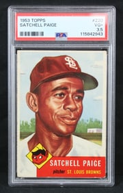 1953 Topps Satchell Paige PSA Graded 3.5 Card