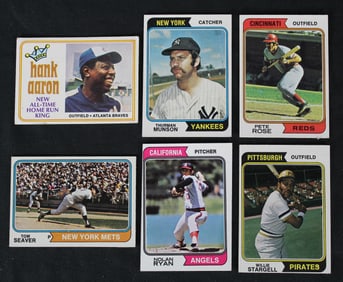 1974 Topps Baseball Cards Incomplete Set