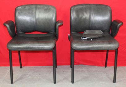 Pair of Herman Miller Leather Chairs