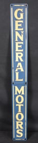 General Motors Raised Lettering Metal Sign (1 of 2)
