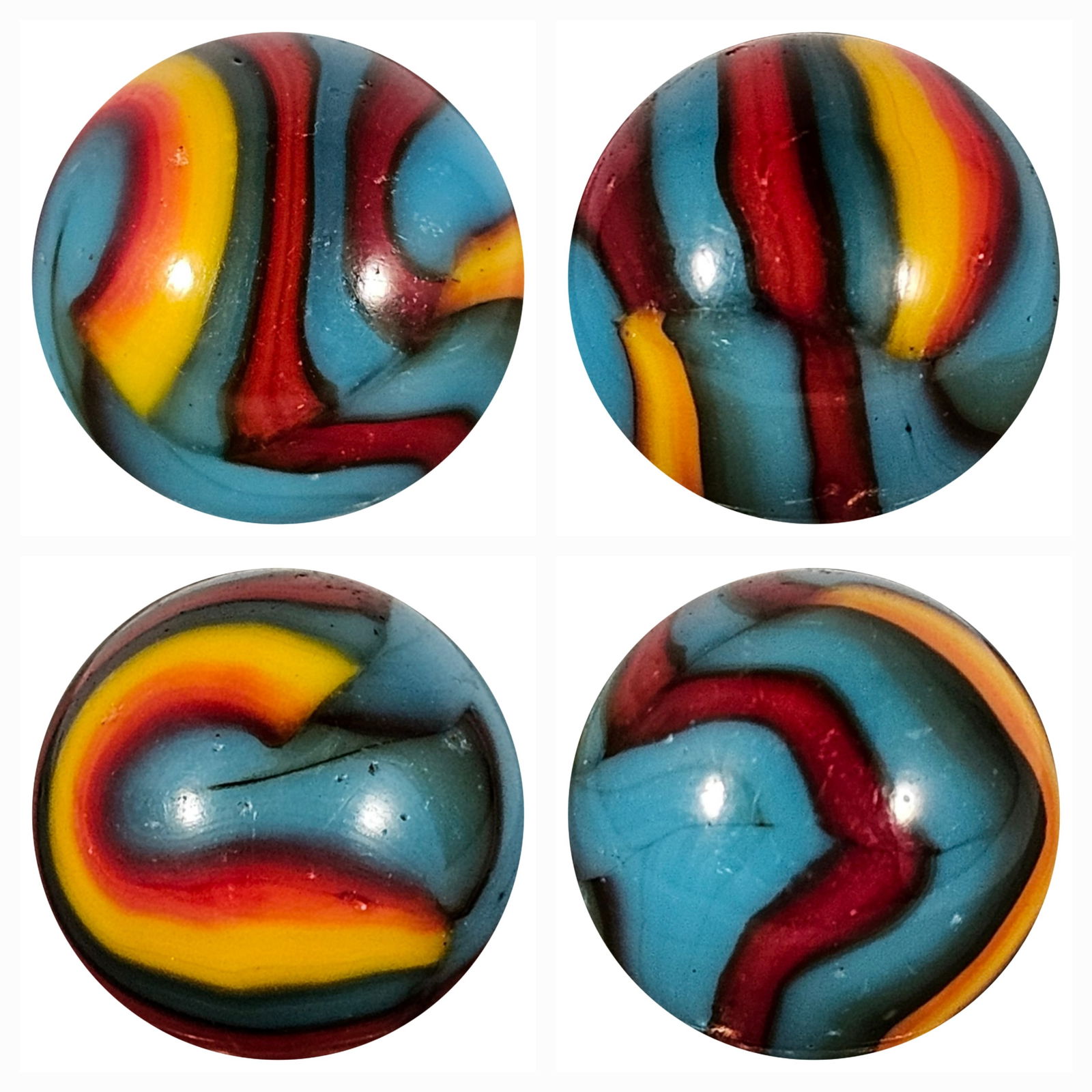 1 Peltier NLR Superman Marble 5/8"+ Near Mint (1 of 10)