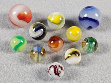 11 Akro Agate Marbles