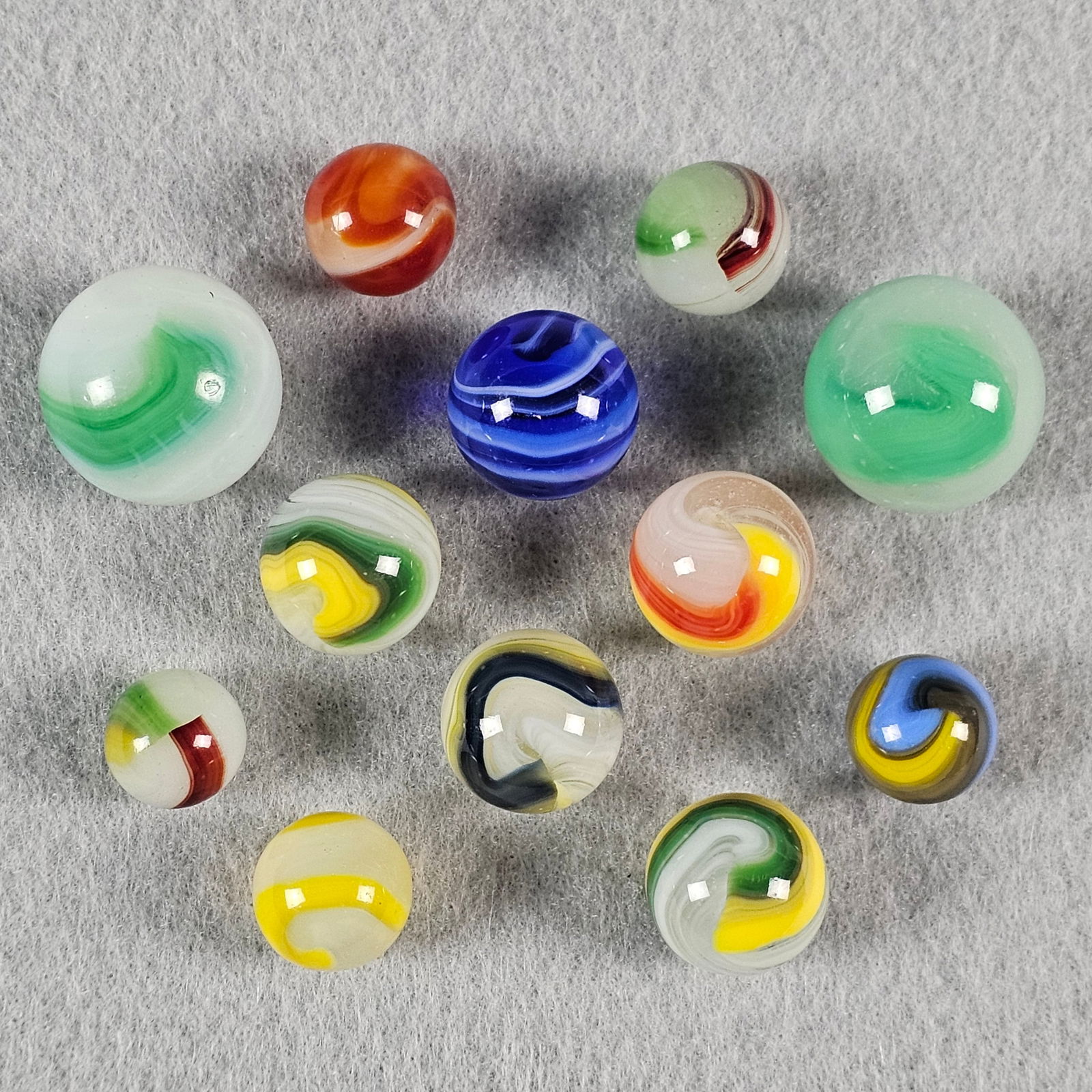 12 Akro Agate Marbles (1 of 15)