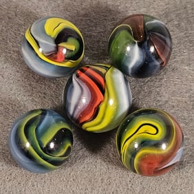 5 Vacor Michelangelo 1st Generation Marbles