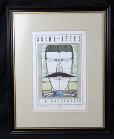 Louis Hellman (B.1936) C.R. Mackintosh Lithograph