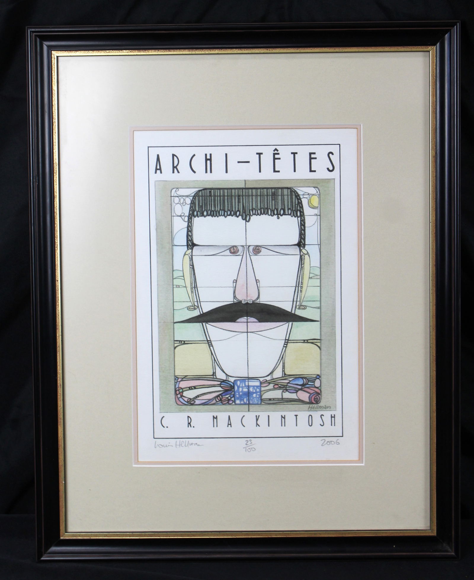 Louis Hellman (B.1936) C.R. Mackintosh Lithograph (1 of 3)