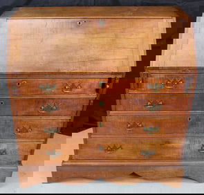 Antique Chippendale Slant Front Secretary Desk