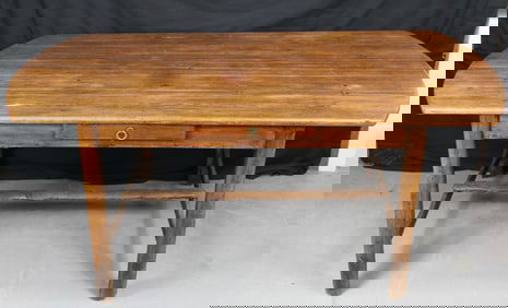 Antique Country Wood Dining Table