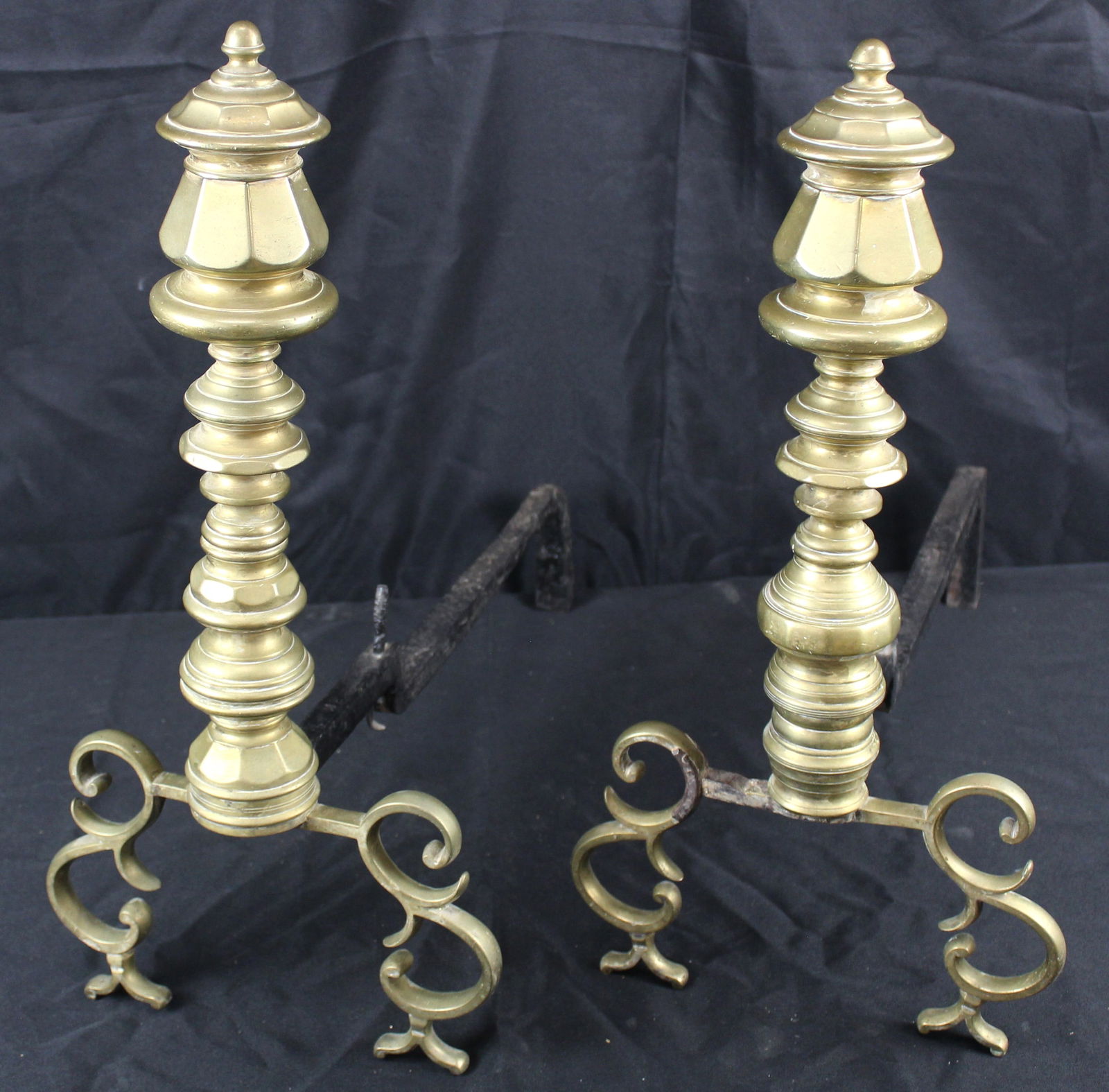 Federal Style Brass Andirons (1 of 9)
