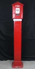 Gamewell Fire Alarm Box on Pedestal