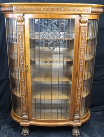 Antique Oak China Cabinet