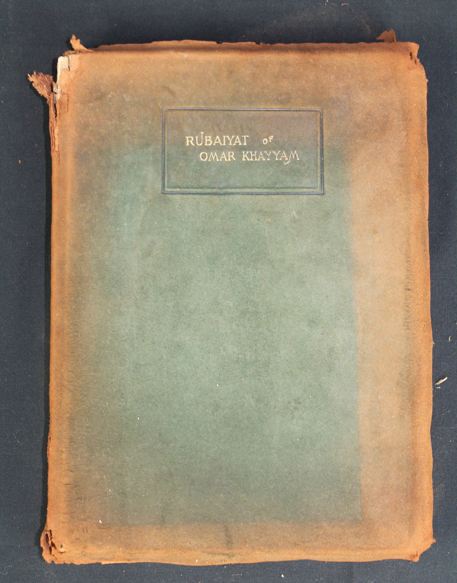 Rubaiyat of Omar Khayyam 1900 Poetry Book: Rubaiyat of Omar Khayyam 1900 Poetry Book. First edition copyright 1900 copy with green cover and gold colored writing for the title on the front. The book appears to be complete with all intact