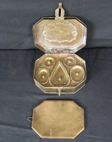 18th Century Brass Spice Box