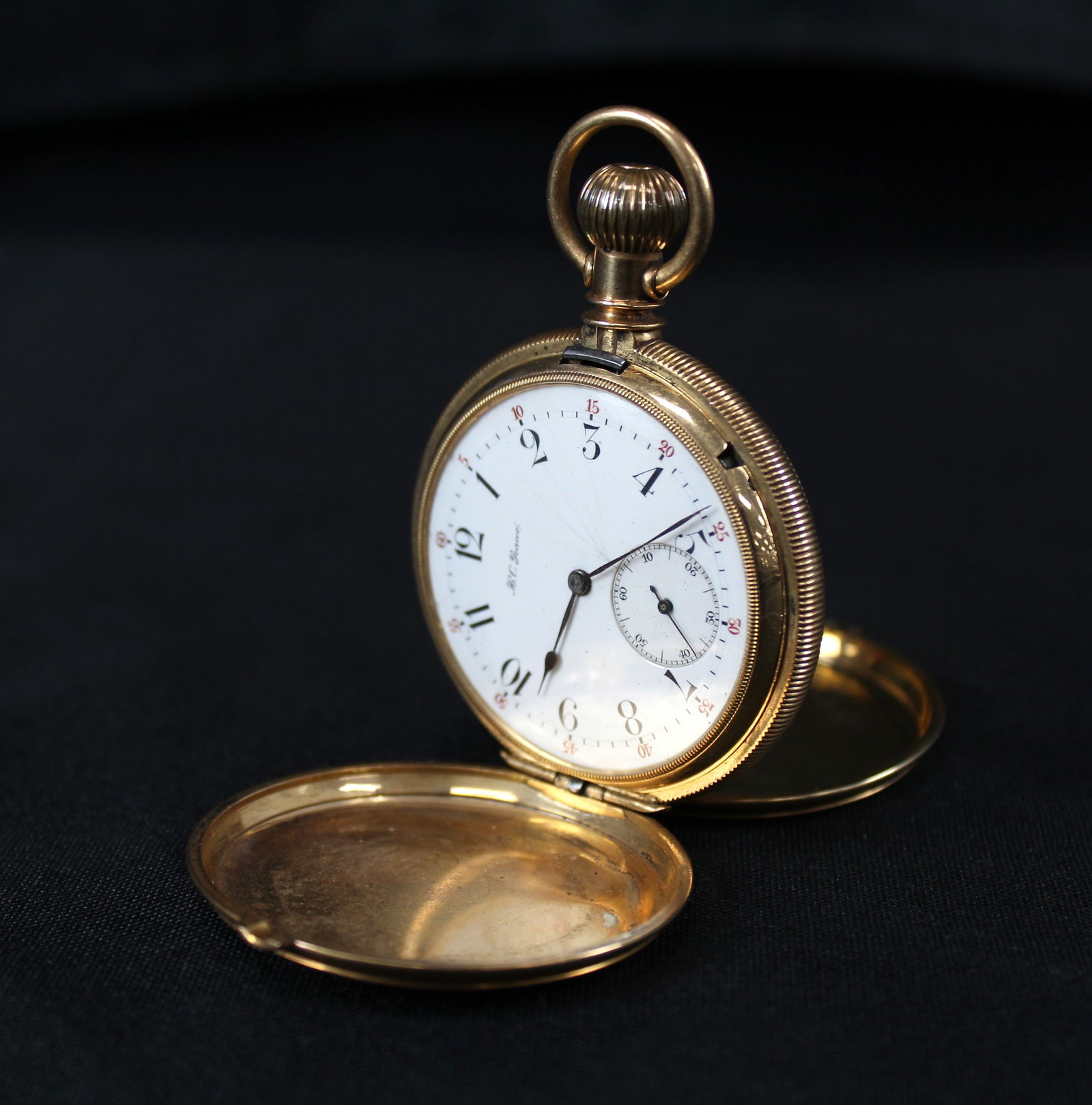 14K Gold H.C. Grawe Pocket Watch (1 of 10)