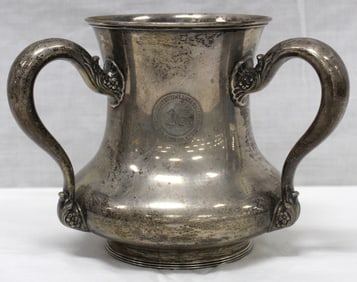 Sterling Silver Five Pint Three Handle Service Award