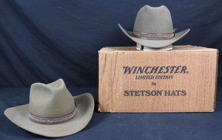 Two Stetson Winchester Limited Edition Hats