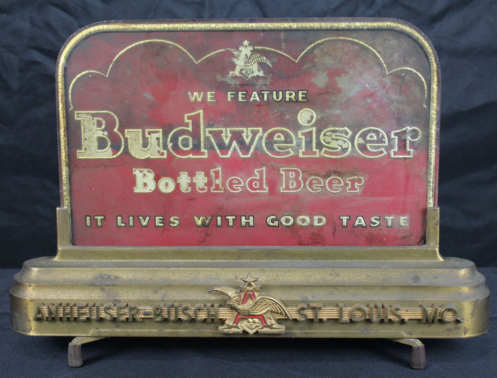 Budweiser Reverse Glass Sign (1 of 12)