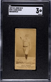 1889 Amos Rusie HOF N172 Old Judge 395-4 SGC 3