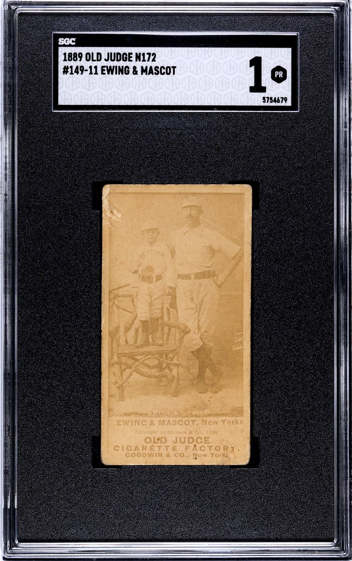 1889 Ewing & Mascot HOF N172 Old Judge 149-11 SGC 1 (1 of 2)
