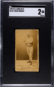 1889 Buck Ebright N172 Old Judge 143-3 SGC 2