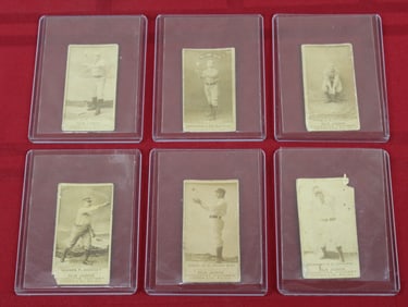 6-1887 Dave Orr, Henry Esterday, Arthur Irwin, James Davis, & Ed Seward N172 Old Judge Tobacco Cards